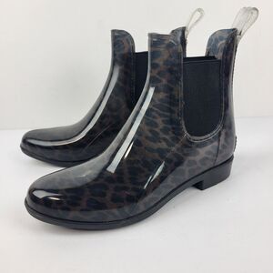 Sam Edelman Tinsley Rain Chelsea Booties Pull on Leopard Size 6